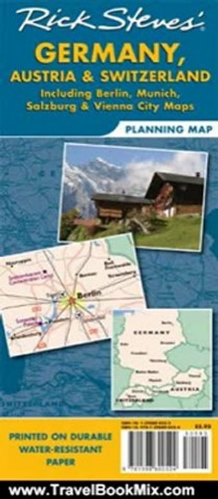 Travelling Book Review: Rick Steves' Germany, Austria, and Switzerland Map: Including Berlin, Munich, Salzburg and Vienna City by Rick Steves