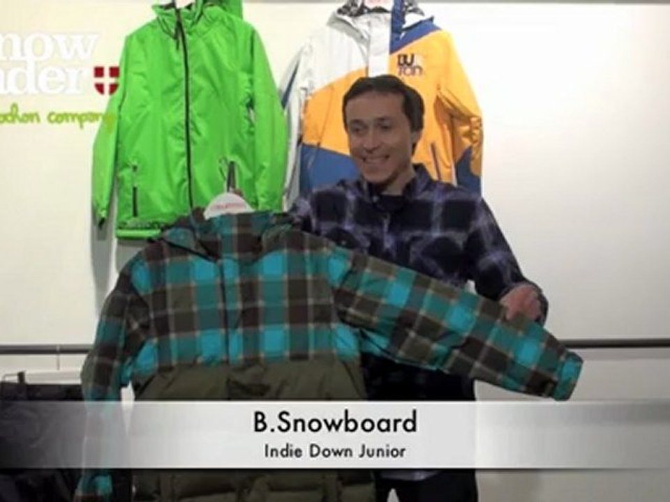 Snowleader présente la veste de snowboard junior Indie Down de Burton