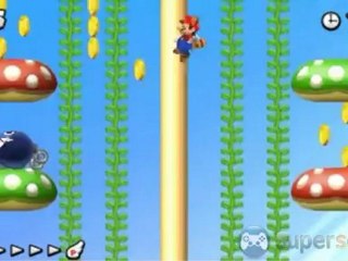 New Super Mario Bros. 2 - Solution et pièces lunes du niveau Champignon-B