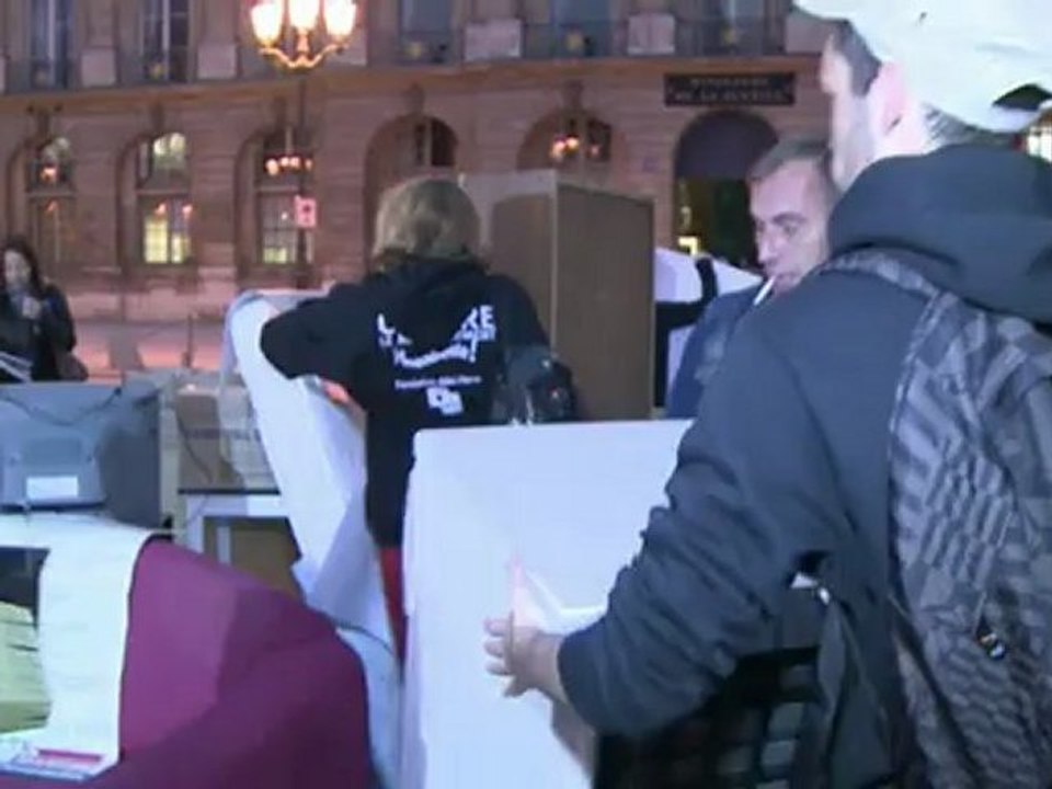 A Paris, un sit-in contre les expulsions locatives