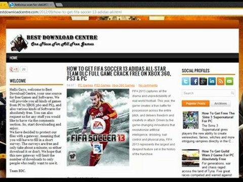 Install FIFA Soccer 13 Adidas All-Star Team DLC Crack - XBOX 360, PS3 & PC