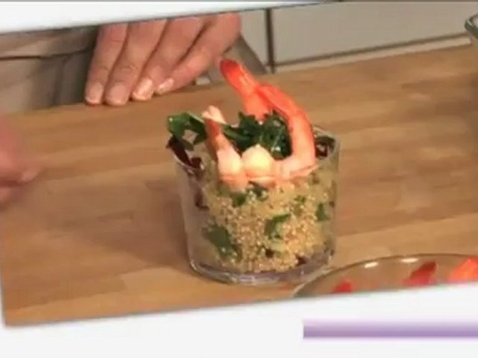 Salade pomme, betterave et quinoa