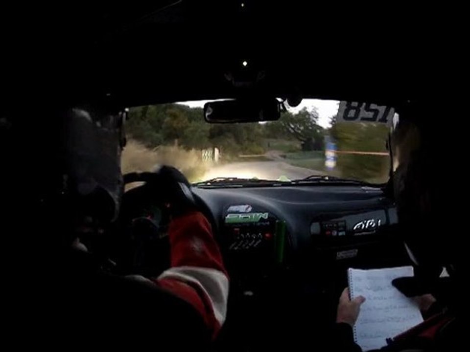 Finale coupe de France des Rallye - ES1 Barcillonnette - Equipage SIRMAIN Alexis - GAFFARD Benjamin