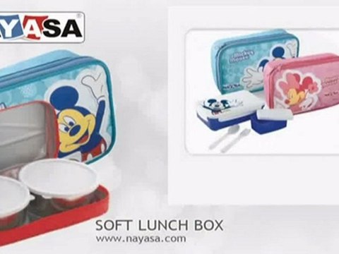 Soft Lunch Box with Pouch for Kids by Nayasa Housewares