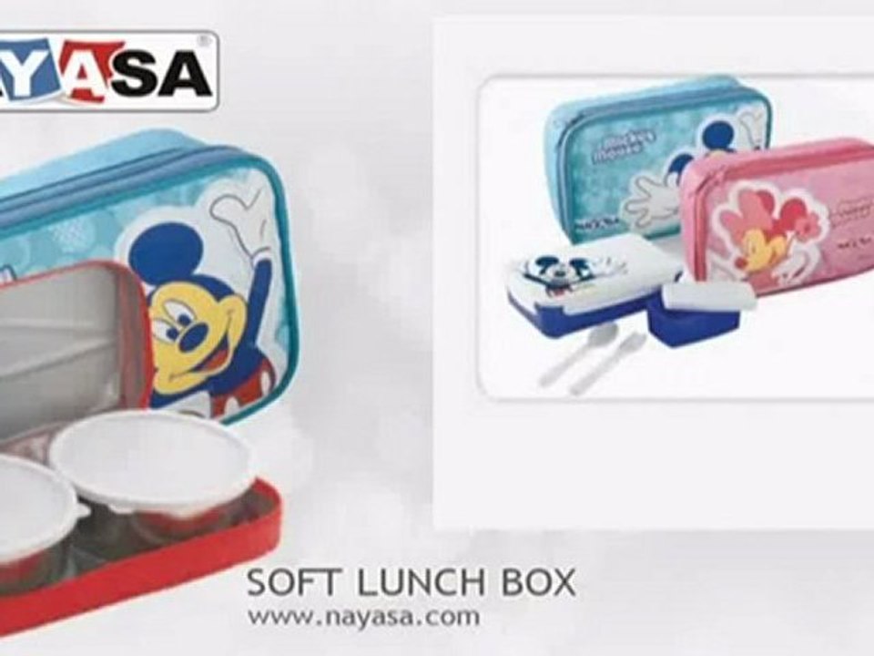 Soft Lunch Box with Pouch for Kids by Nayasa Housewares