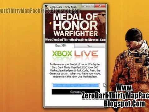 Medal of Honor Warfighter Zero Dark Thirty Map Pack DLC Free on Xbox 360 And PS3