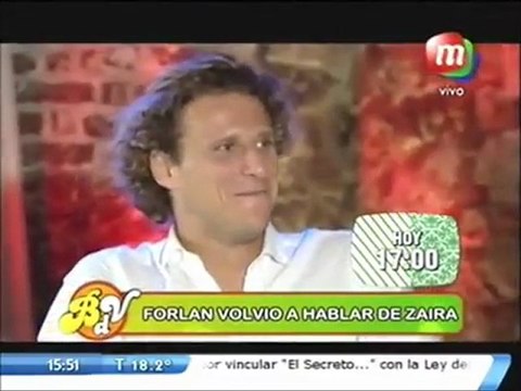Diego Forlán habló (como nunca) de Zaira Nara y de su presente amoroso Ahora estoy en Paz