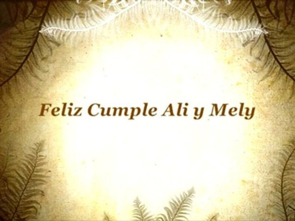 Feliz Cumple Ali y Mely
