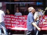Continua La Protesta Dei Lavoratori Del teatro Stabile Di Ct - News D1 Television TV
