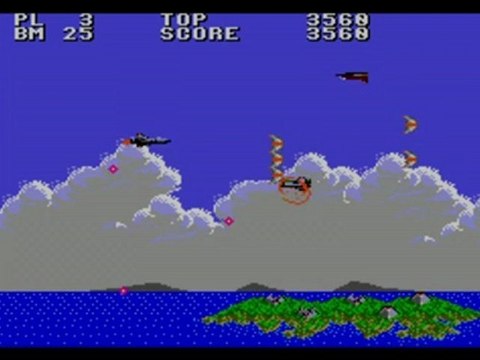VGA Aerial assault gameplay sega master system 1990 HD