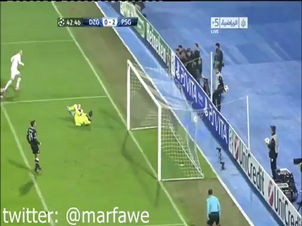 دينامو زغرب 0  : 2  باريس سان جيرمان . . جيريمي مينيز د42