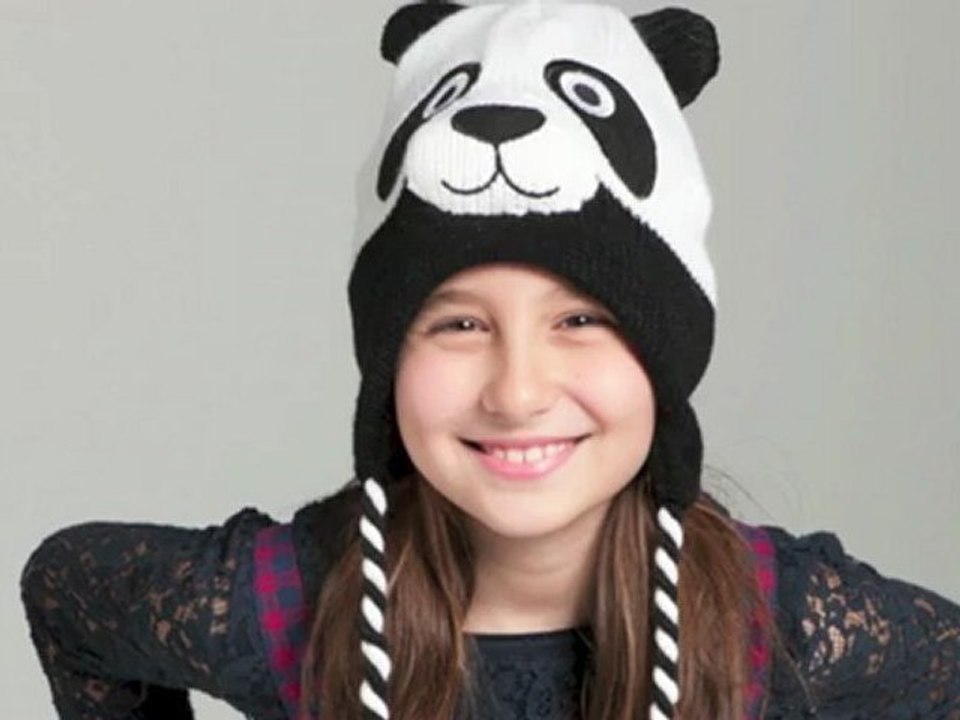 KNIT BIG PANDA ANIMAL HAT
