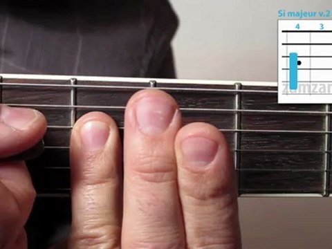 L'accord de Si majeur barré (accords 12) avec zamzam