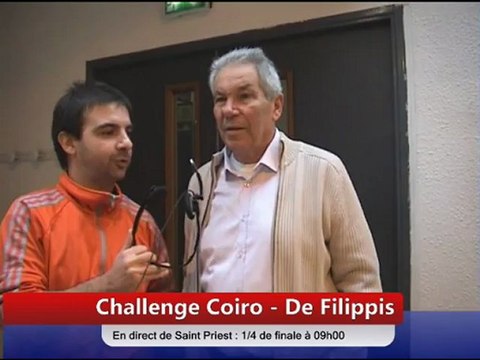 Interview Christian Munoz, Coupe Coiro - De Filippis, Grand Prix St Priest, octobre 2012