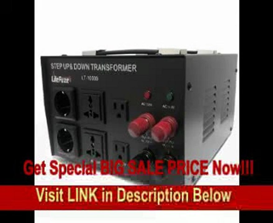 LiteFuze LT-20000 20,000 Watt Heavy Duty Voltage Converter Transformer - Step Up/Down 110/120/220/240V - Patented Universal Output Socket - Circuit Breaker Protection Note: This unit needs to be hardwired