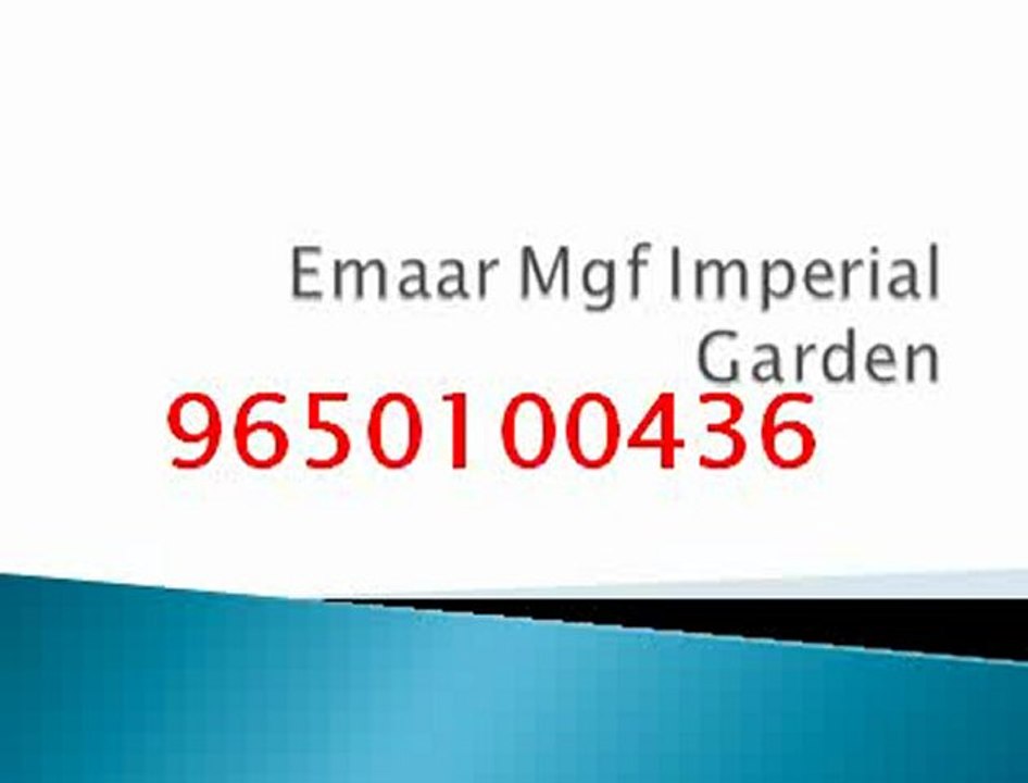 Emaar Mgf 'Imperial Gardens' 9650100436 Sector 102 Gurgaon