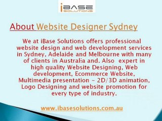 Web design service in Sydney