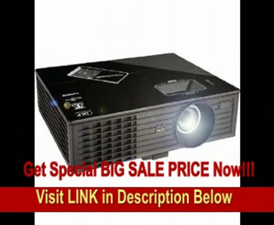 View Sonic PJD6223 XGA Front Projector, 300 Inches - Black
