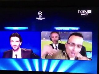 Eric Di Meco dégage un supporter du PSG en direct sur Beinsport