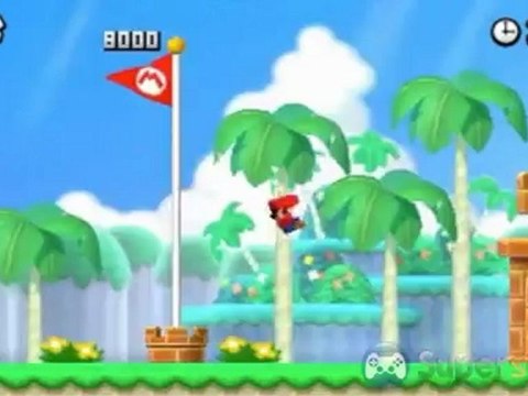 New Super Mario Bros. 2 - Solution et pièces étoiles du niveau champignon 2