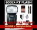 Canon Speedlite 600EX-RT Flash with Canon Tripod + Soft Box + Diffuser + (4) Batteries & Charger + Accessory Kit for 60D, 7D, 1D X, 1D, 1DS, 5D Mark II III, Rebel T4i, T3i, T3 Digital SLR Camera