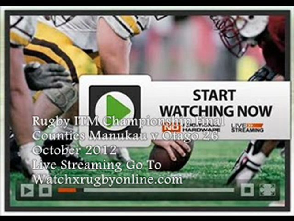 Watch Canterbury vs Auckland 27-10-2012 ITM CUP Final At 19:35 local