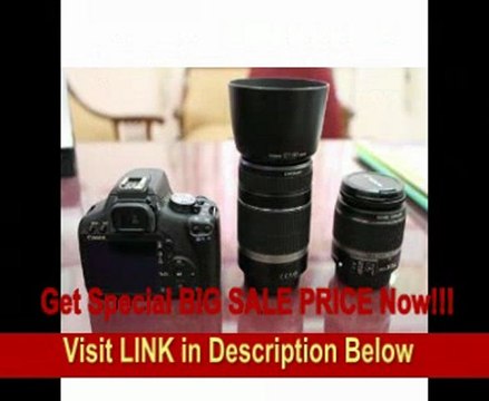 Canon EOS Rebel T1i (500D) Digital SLR Kit w/EF-S 18-55mm f/3.5-5.6 IS Lens & Canon EF-S 55-250mm f/4-5.6 IS Autofocus Lens