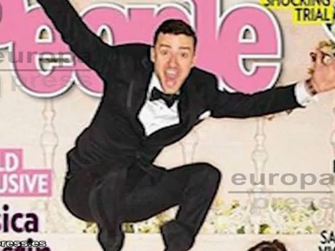 La imagen de Timberlake y Biel en el día de su boda