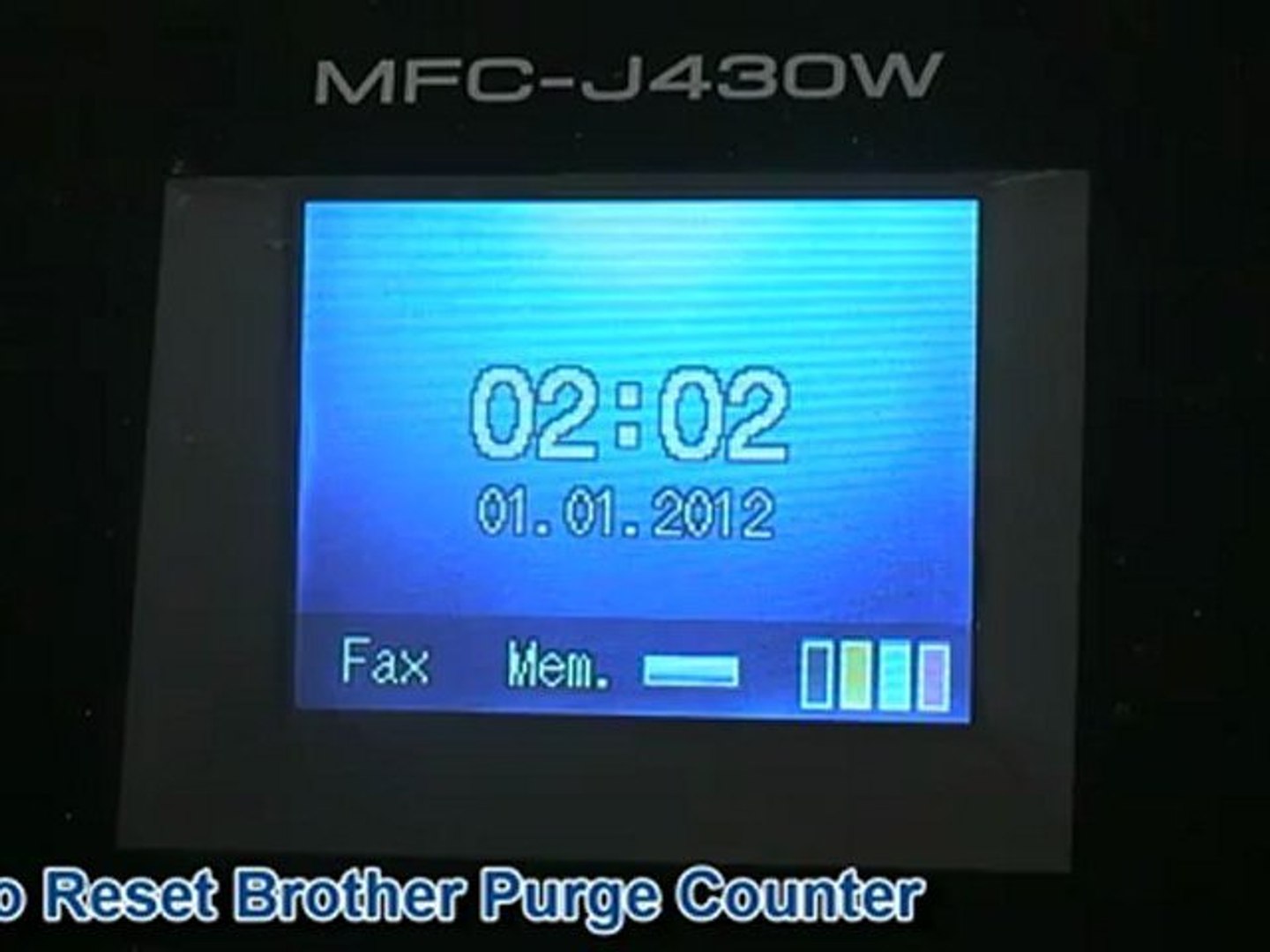 How To The Reset Purge Counter On A Brother Printer With A Numerical Pad Video Dailymotion