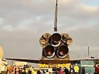 Space shuttle Endeavour's Trek Across L.A.