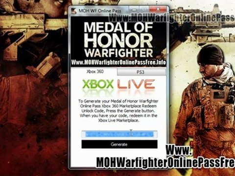 Medal of Honor Warfighter Online Pass Code Unlock Tutorial