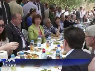 EU's Ashton meets Palestinian PM in West Bank