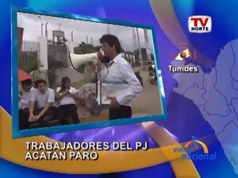 Tumbes: Trabajadores del Poder Judicial acatan paro de 24 horas