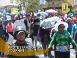 Tacna: Asociaciones de comerciantes protestan contra Aduanas