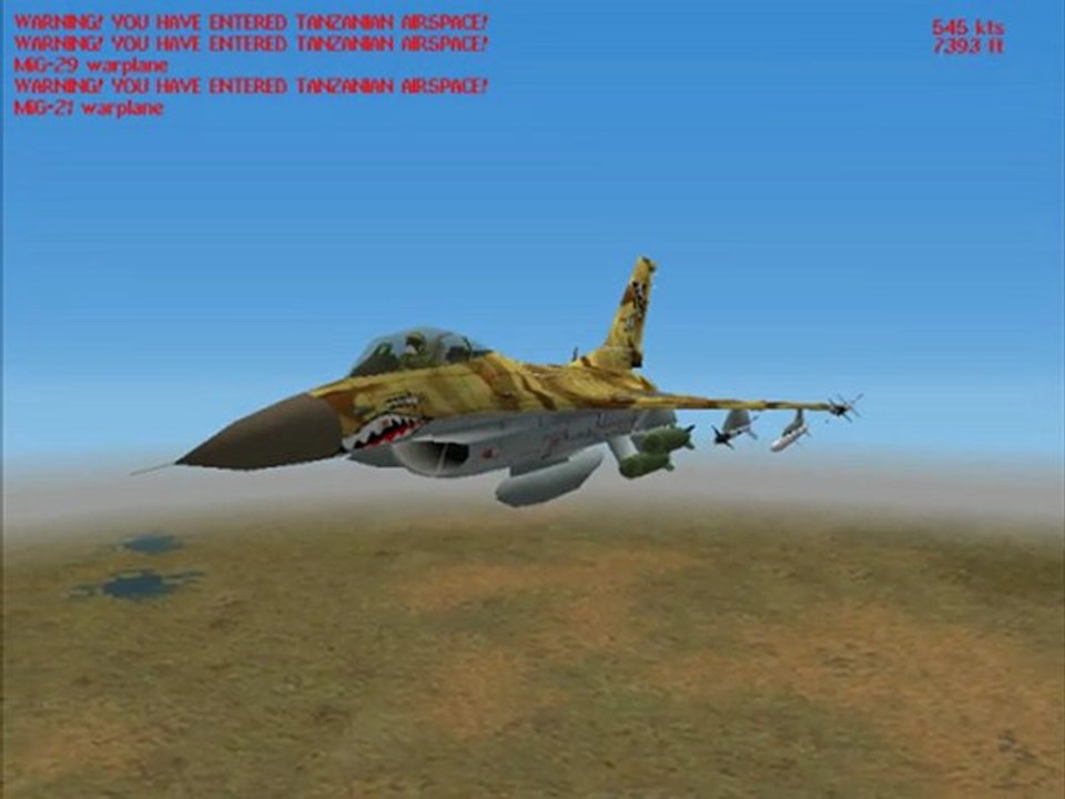 Game F-16 Aggressor - Rift Valey Mission # 5 Nip in The Bud