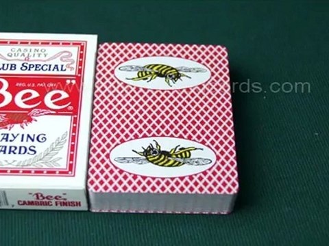 CARTE-MAGIA-TRACCIATO Bee-Red2 Poker-Card-Trick