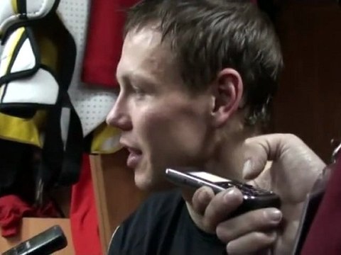 Эд Левандовский после игры с к.Автомобилист 24.10.12.