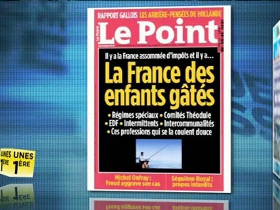 Revue de presse Unes 1ère - La Revue de Presse du 26/10/2012