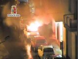 Palermo - Intimidazione, incendio alla Smart (23.10.12)