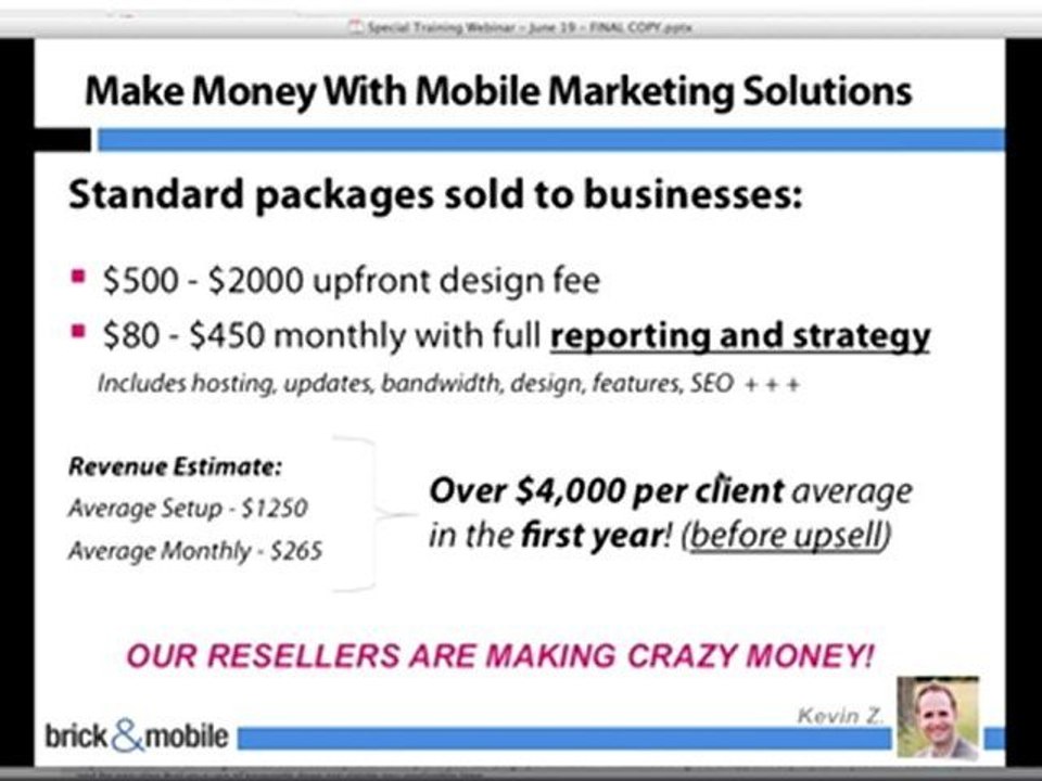 BrickandMobile Special Training Webinar - Part 4