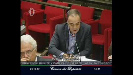 Roma - Audizione rappresentanti della Corte dei Conti (23.10.12)