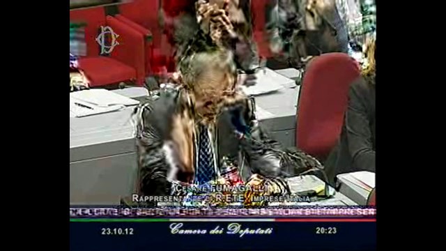 Roma - L'audizione di rappresentanti di R.ETE Imprese Italia (23.10.12)