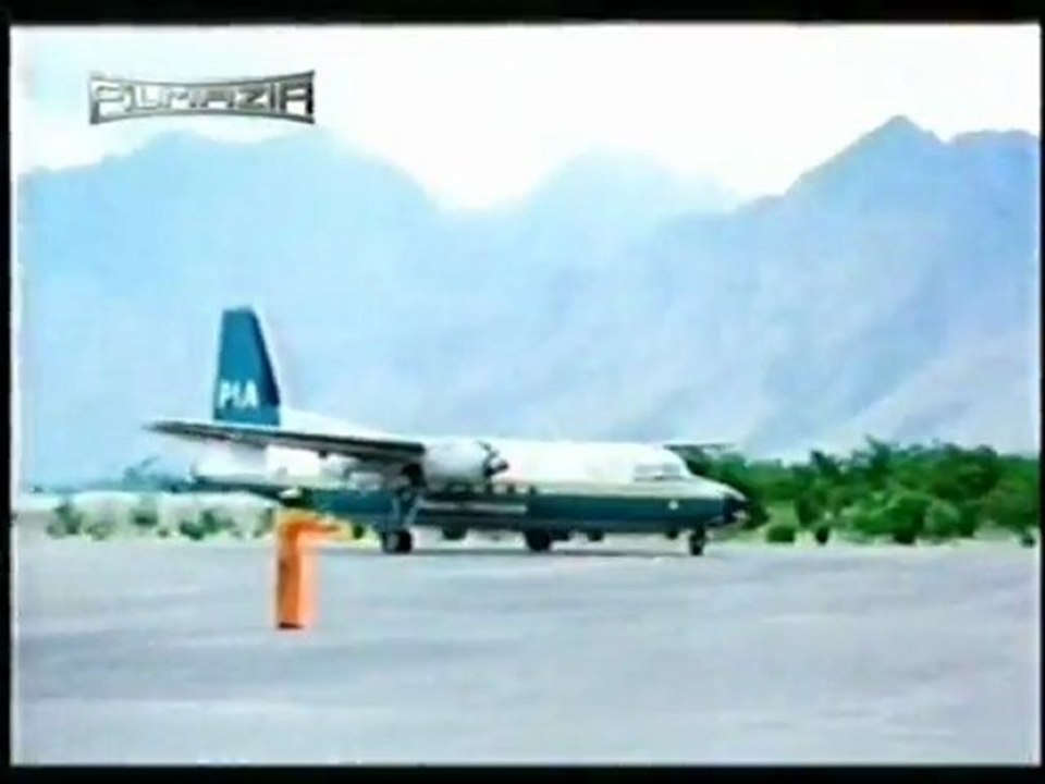 PIA Fokker F-27 at Skardu Airport