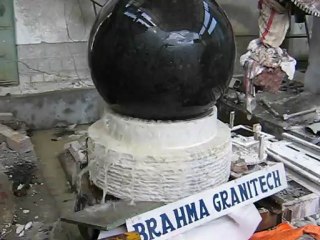 Marble sphere water feature