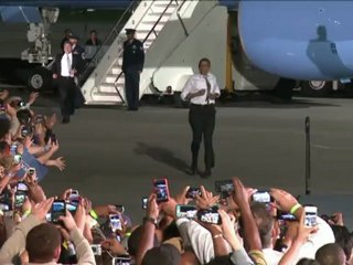 اوباما يختتم جولته الانتخابية الماراتونية