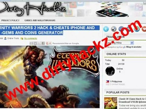 ETERNITY WARRIORS 2 HACK AND CHEATS