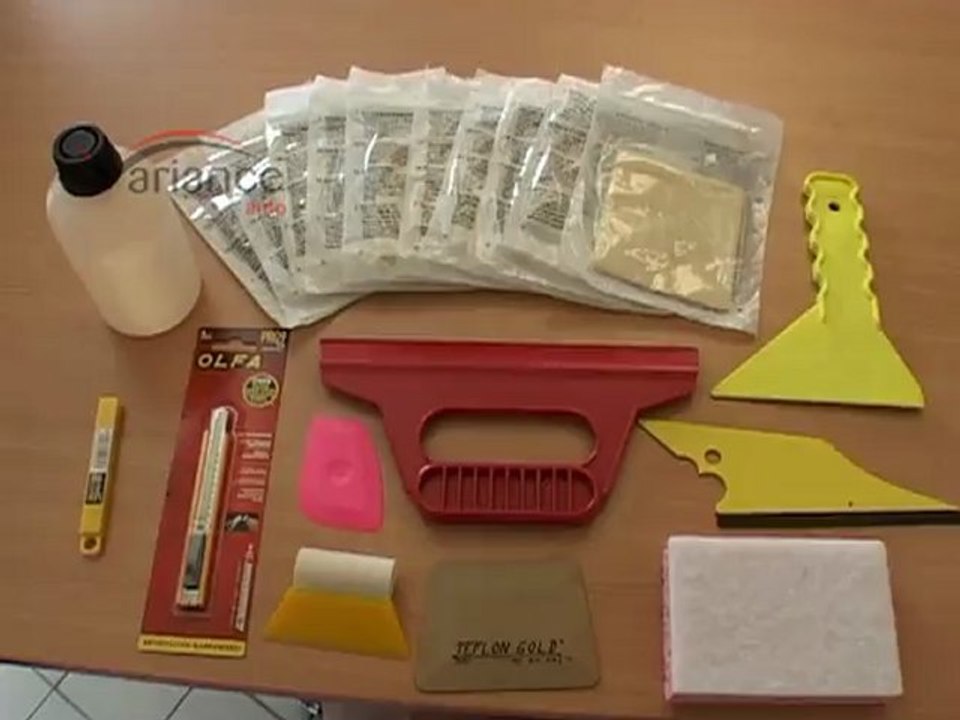 Pose de kits vitres teintées avec matériel professionnel