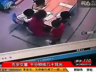 Une institutrice Chinoise gifle ses élèves plus de 120 fois !