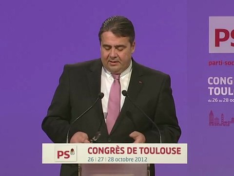 Sigmar Gabriel, président du SPD - Congrès de Toulouse