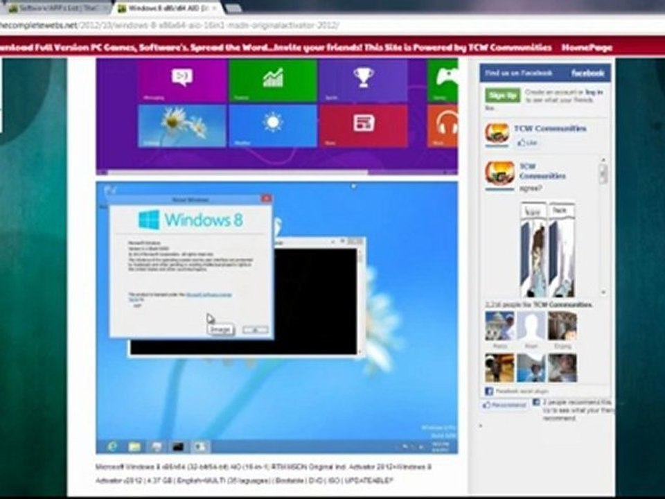 Download Free Windows 8 x86/x64 AIO (16-in-1) Original+ Activator Full Free! Released Oct 26,2012